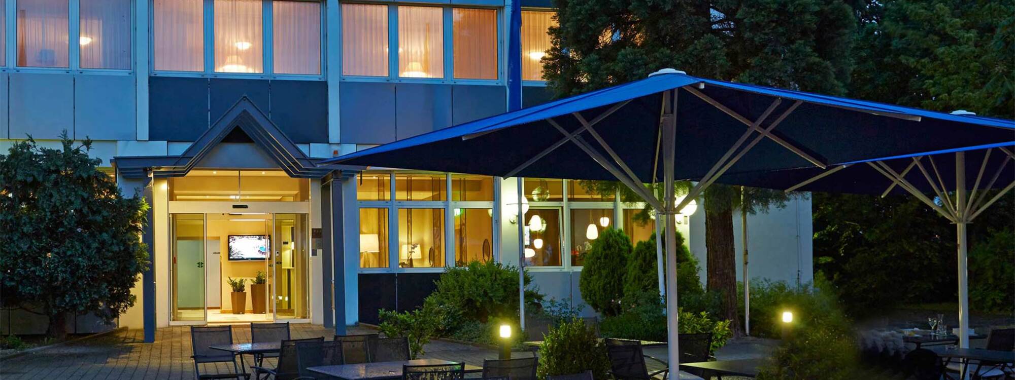 Aussenansicht eingang Residenz Hotel